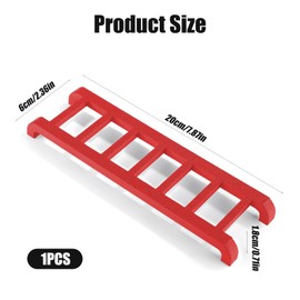 Widdle Wadder Ladder Magnet Bracket, 7.87x2.36x0.71in Widdle Wadder Ladder Car Magnet ABS Plastic Ladder Mount to Multiple Surfaces Magnetic Little Ladder for Cars Refrigerators (red)