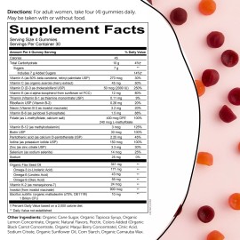 SmartyPants Organic Women's Complete Multivitamin Gummies, 120 Count