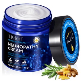 Neuropathy Cream with Natural Ingredients, 120g Soothing Moisturiser for Feet, Hands, Legs & Body, Non-Greasy, Fast-Absorbing, Daily Use