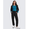 CRZ YOGA Fleece Sweatpants Women Cotton Joggers High Waisted Lounge