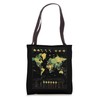 Hyper-detailed World Map Tote Bag