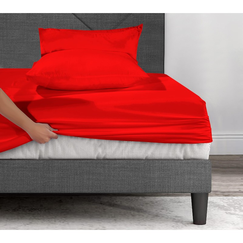 Fitted Sheet Extra Deep Pocket 16 inch (40cm) Bedding Soft