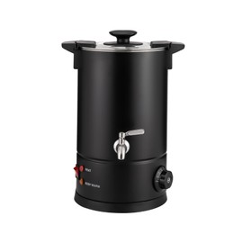 Stainless Steel Coffee Urn Hot Beverage Dispenser Adjustable Temperature (86-230°F) Coffee Percolator with Double-layer Barrel Wall for Tea, Hot Chocolate, Coffee (Silver, 12L)