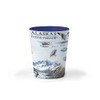 Xplorer Maps Alaska Inside Passage Map Ceramic Shot Glass, BPA-Free