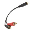 kenable Gold 3.5mm Stereo Jack Socket to 2 Phono RCA
