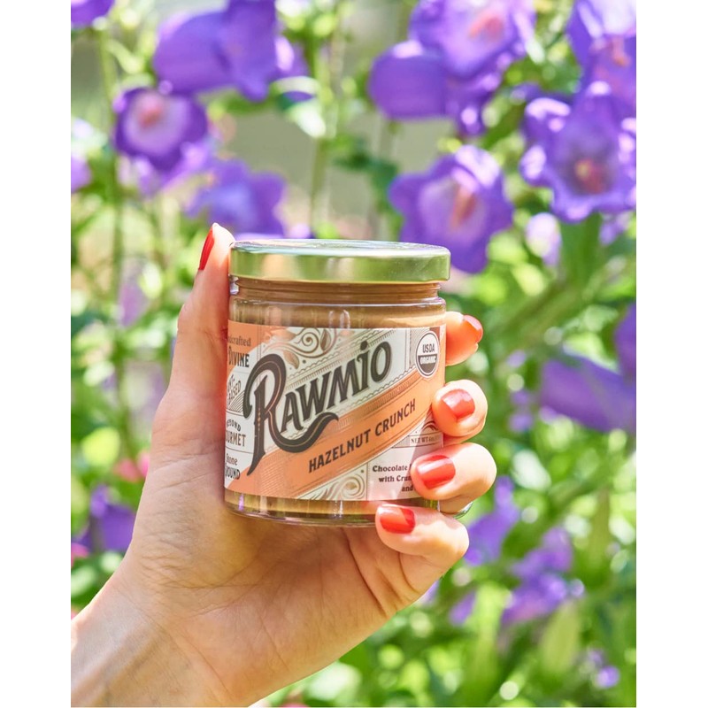 Rawmio Organic Hazelnut Crunch Spread, 6 oz. Pack of 2,