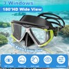Yimserk Diving Mask for Adults, Anti-Fog Tempered Glass Snorkel Mask