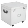 GDAE10 Rolling File Box with Lock, Aluminum Alloy Document Box