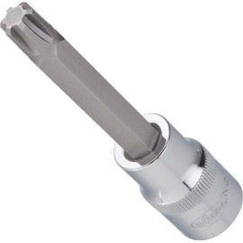 Vigor Innenvierkant Antrieb und "RIBE" Schraubendreher-Einsatz für Innenkeilprofil "Ribe-CV", 12,5 mm (1/2 Zoll), 100 mm, 1 Stück, V2212