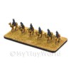 MyTinyWorld 6 Dolls House Miniature Unpainted Metal Mahdist Camelry
