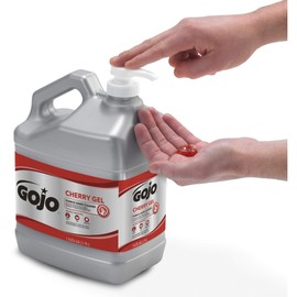 Gojo 2358-02 Cherry Gel Pumice Hand Cleaner Pump Bottle - 1 Gallon, (Pack of 2)