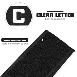 BESPORTBLE Elastic Soccer Captain Armband, Adjustable Basketball Football Player Band for Youth Adult Football Accessories 1Pcs