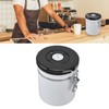 Airtight Coffee Canister Storage Jar Date Tracker CO2 Release Valve