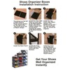 Shoe Boxes Shoe Containers Shoe Organizer for Closet, Shoe Storage