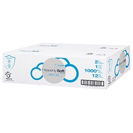 Papernet 410035 Heavenly Soft Special 410035 2-Ply Virgin Fiber Jumbo Roll Tissue 3.51" Height, 8.98" Width, 8.98" Length(Pack of 12)