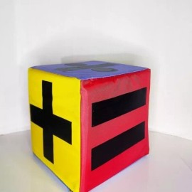 CASTILLO DIDÁCTICO Cubo Didáctico Aritmético Matemático 20x20cms. Espuma, Vinil