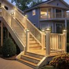 FOLKSMATE Solar Post Cap Lights 12 Pack, 2 Lighting Modes