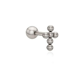 Cross ball piercing OTEP22316TSS stone color / 십자가 볼 피어싱 OTEP22316TSS 스톤컬러