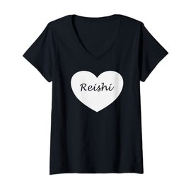 Womens Reishi Heart Apparel - Unique Mushrooms Lover Design V-Neck T-Shirt