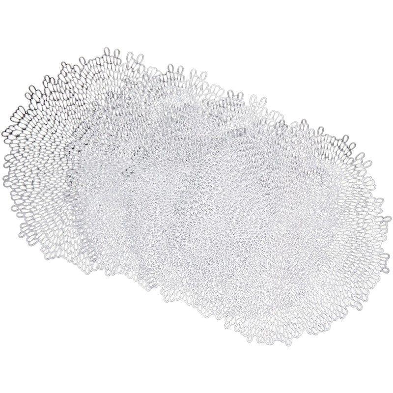 Benson Mills Pressed Bloom Vinyl Placemat (Set of 4), 15.5"