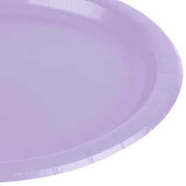 Amscan Lavender Disposable Paper Plates - 6.75'', 20 Count - Perfect for Birthdays, Weddings, Baby Showers