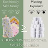 Paperless Towels Roll Washable Cotton Cloth, Reusable Paper Towels -