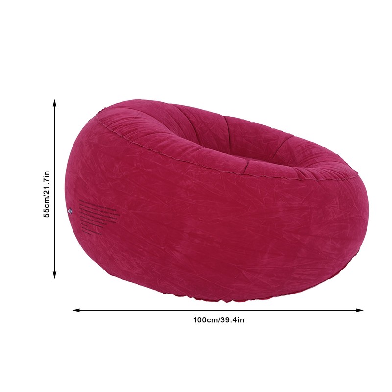 Outdoor Foldable Inflatable Flocked Single Sofa Chair for Living Room