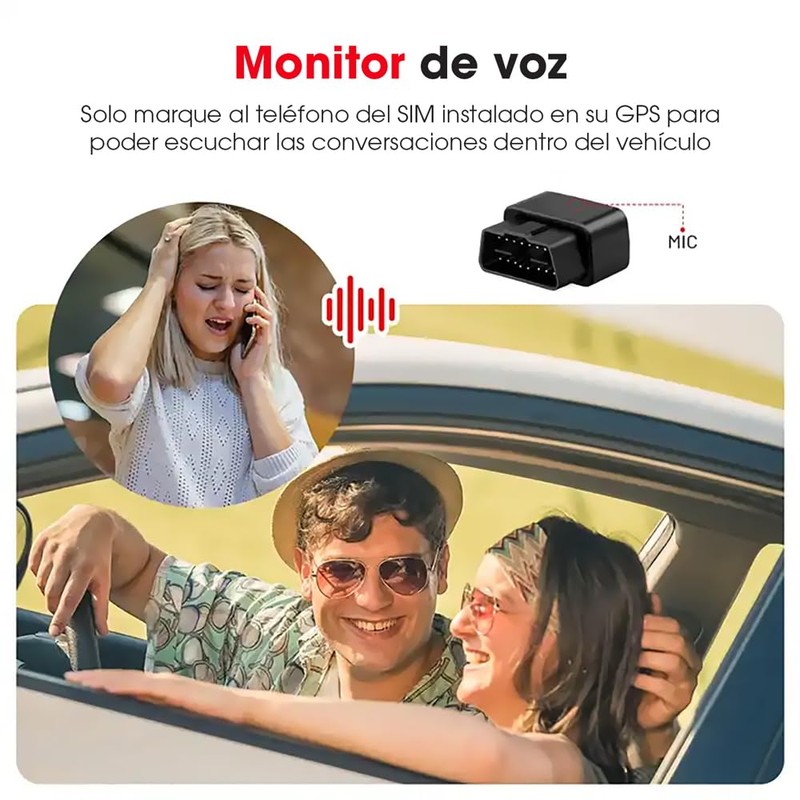 JUICEBOX Rastreador GPS para Carro automovil 4G con Escucha de