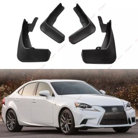 LUC For Lexus IS 2014-2020 Sedan Front & Rear Mud Flaps Guards Splash Flares Fender