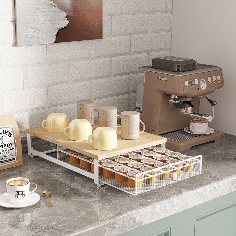 Sedegn K Cup Organizer, Coffee Pod Holder Drawer, Under Brewer