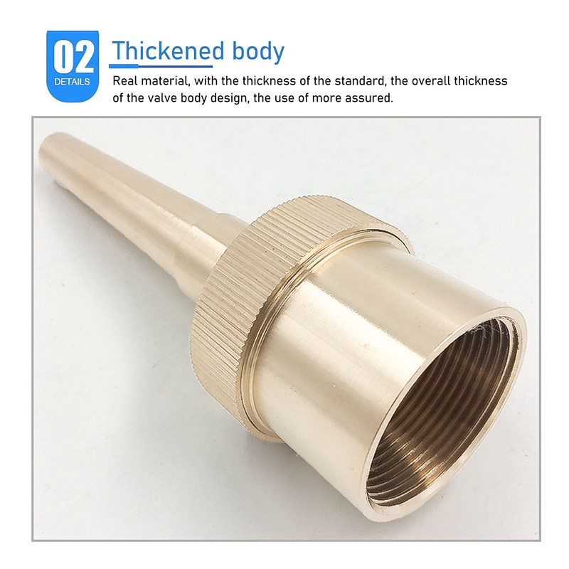 Brass Direct Fountain Nozzle Female Screw Connection Spherical Joint Adjustable