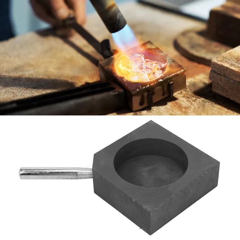 Casting Ingot Mold Round Gold Silver Melting Graphite Ingot Mold