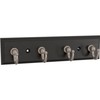 Franklin Brass B46711K-218-R2 Wall Mounted Matte Black 7" Key Rail,