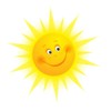IMIKEYA Sun Wall Sticker Smiling Sun Wall Sticker Wall Decoration