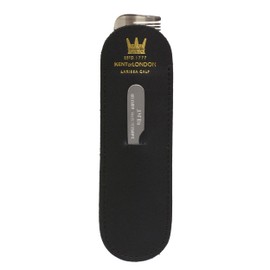 G.B.KENT Kent 112mm Handmade Men's Pocket Hair Comb Warrant to British Royal Family OT (Grey & Leather Case)