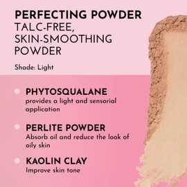 LAWLESS Talc-Free Skin-Smoothing Perfecting Powder - Light - Premium Makeup, Skin Smoothing Powder with Natural Ingredients, Ultra-Fine Soft Focus Setting Powder, Talc Free - 0.34 oz