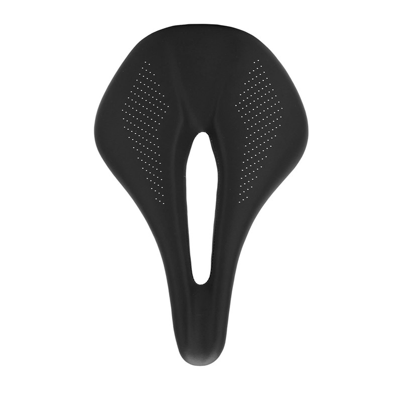 155mm Widen Carbon Fiber Leather Bicycle Saddle Cushion Hollow Cycling