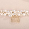 BERYUAN Pearls Wedding Hair Comb Faux Pearls Wedding Headpiece Women