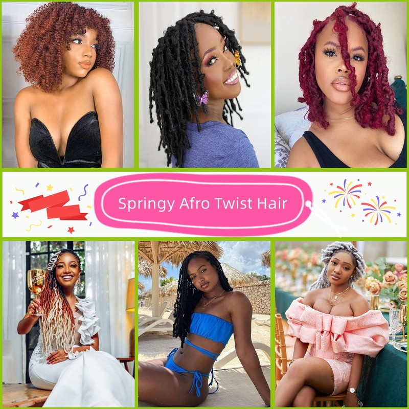Afro Twist Hair 8 Inch Marley Twist Braiding Hair 8