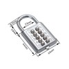 Password Lock, 10 Keypads 5 Digit Combination Lock, Zinc Alloy