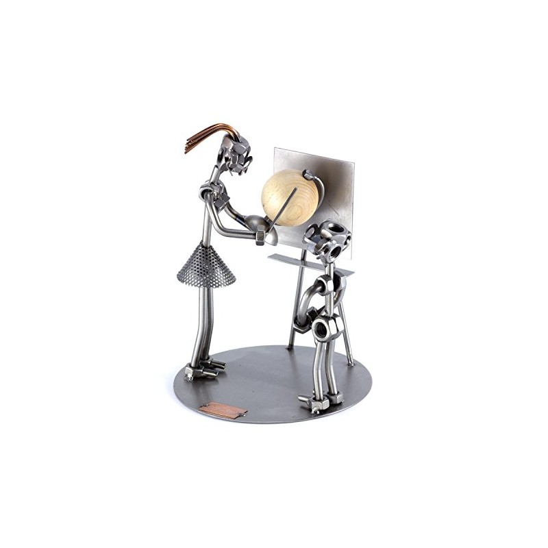 Steelman24 I Nuts and bolts sculpture Female Teacher With A
