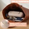 Estuche para Brochas de Maquillaje de Silicona, con Cierre magnético