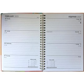 2025 Diary A5 week to view Hardback Diary You Got This 2025 (Pattern 2)