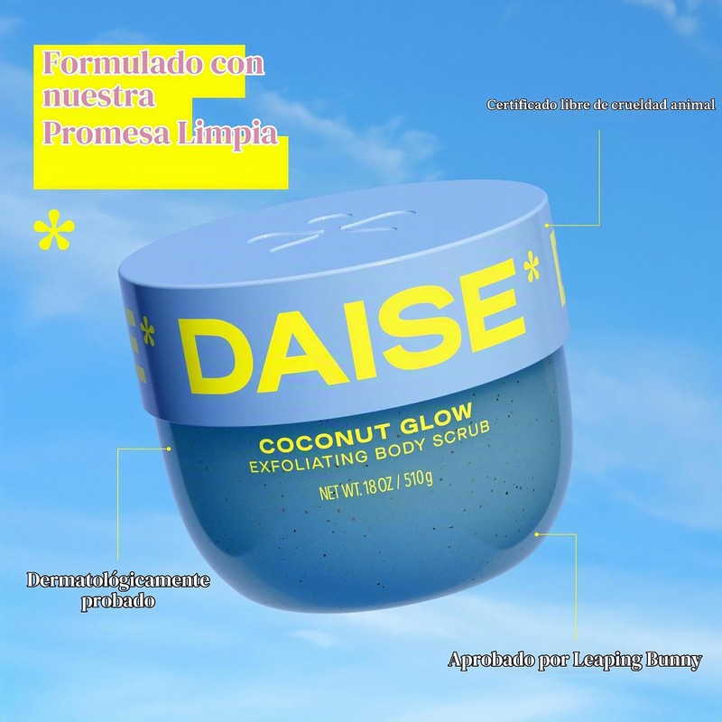 Daise Exfoliante Corporal Resplandor de Coco 510g