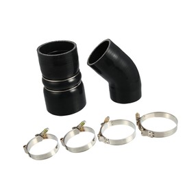 REPAIROCK 1 Set Intercooler Hose with T Bolt Clamps Kit for Ford F250 F350 2003 2004 2005 2006 2007 Only 6.0L Diesel Engine No.6C3Z6C640B Auto Replacement Parts