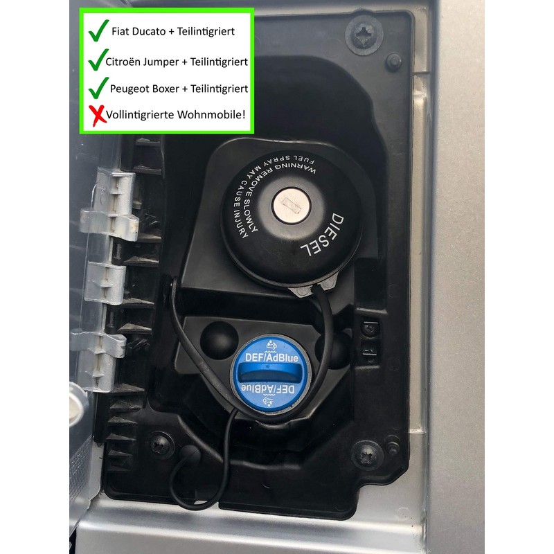 Styyl AdBlue® Stainless Steel Lock for Box Truck (Ducato, Jumper,