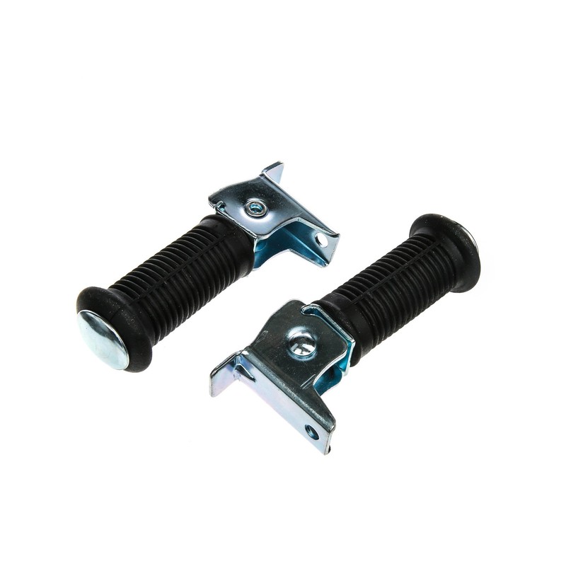 Set: 2x Co-pilote`s footpeg, round