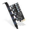 Farboko 4 Port PCI-E USB 3.0 Expansion Card (4 USB