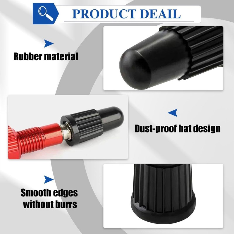 EHDWXVZM 200pcs Plastic Valve Cap, Valve Dustproof Cover, Valve Seal