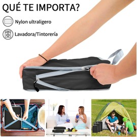 Cubos de embalaje de compresión para maletas, 3 juegos de cubos organizadores de， bolsas organizadoras de maletas de equipaje expandibles,negro